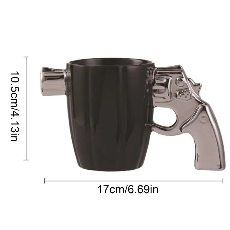 LUXOR CERAMIC CUP - REVOLVER SHAPE